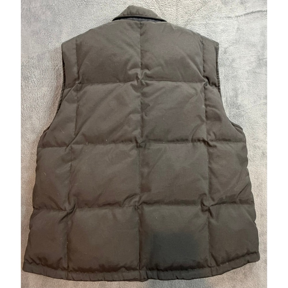 Daniel Cremieux Collection Mens Down Puffer Vest Black Quilted Full Zip Button M - Picture 8 of 13